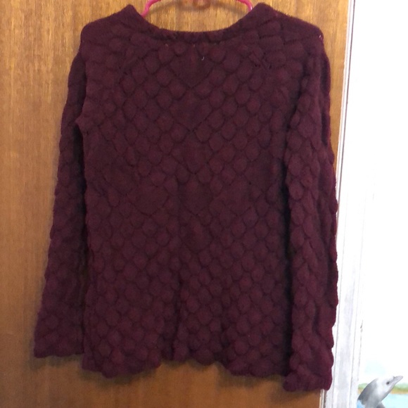 AS IS burgundy sweater - Picture 2 of 5